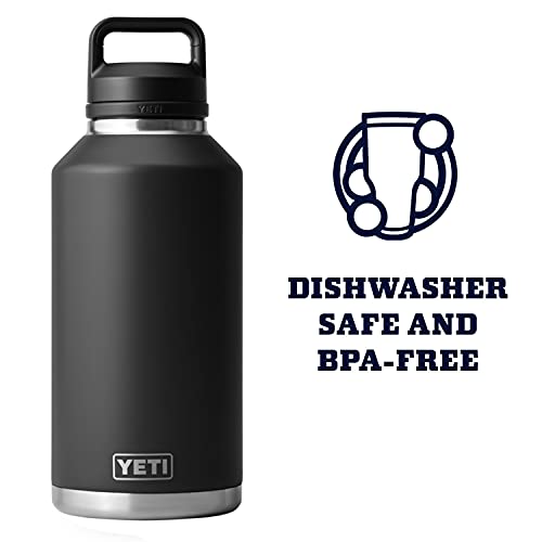 YETI Rambler 64 oz Bottle, Vacuum Insulated, Stainless Steel with Chug Cap, Black